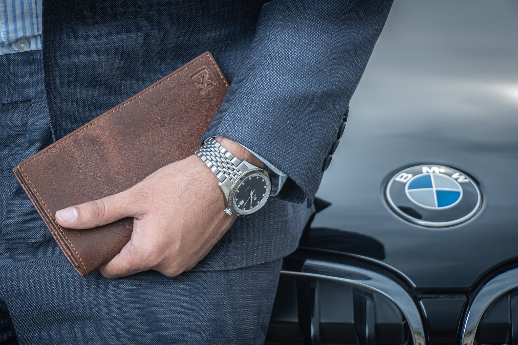 “The Noble” Mobile Wallet Unisex | 👌Handcrafted Leather Wallets